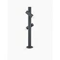 Helestra bollard lamp LOCI 2 flames, rotatable IP65, graphite 