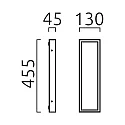 Helestra SCALA LED Væglampe IP44 edelstahl
