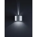 SIRI 44-R Væglampe IP54 silbergrå