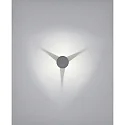 Helestra Udendørs wall luminaire SKY indirekte IP54, grafit 