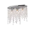 Ceiling luminaire RAIN PL3, 3 flames, E14, chromee