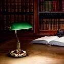 Bordlampe LAWYER TL1, E27, antik messing
