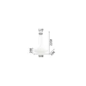 Ideal Lux Pendel GLORY SP3 D50, 3-flammer, Ø 50cm, E27, hvid