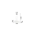Ideal Lux Pendel GLORY SP5 D60, 5-flammer, Ø 60cm, E27, hvid