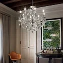 Chandelier GIOCONDA SP8, 8 flames, E14, silver