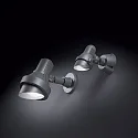 Ideal Lux Udendørslampe TERRA AP1 SMALL Væglampe, 1-flamme, GU10, 35W, antracit