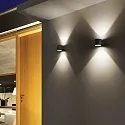 Ideal Lux Udendørs Væglampe SNIF AP1 ROUND, G9, 40W, antracit