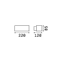 Wall luminaire ANDROMEDA AP1, E27, anthracite