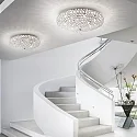 Ideal Lux Ceiling luminaire KING PL9, 9 flames, G9, 40W, chrome