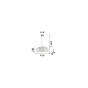 Ideal Lux pendant luminaire PASHA SP10 10 flames E14 IP20, chrome