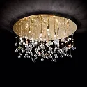 Ideal Lux Ceiling luminaire MOONLIGHT PL15, 15 flames, G9, 40W, gold