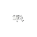 Ideal Lux Ceiling luminaire MOONLIGHT PL15, 15 flames, G9, 40W, gold