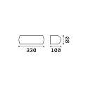 Ideal Lux Wall luminaire GIOVE AP1, E27, white