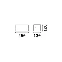 Ideal Lux Wall luminaire REX-2 AP1, E27, anthracite