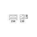 Ideal Lux Wall luminaire REX-3 AP1, E27, white