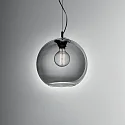Ideal Lux Pendel NEMO FUME\' SP1 D40, E27, Ø 40cm, røget glas