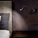 Ideal Lux LED Wall spot FOCUS AP1, 1x 3W, Ceiling spot, black