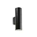 Udendørslampe GUN AP2 SMALL Væglampe, 2-flammer, GU10, 35W, sort