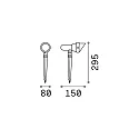 Ideal Lux Udendørslampe TERRA PT1 SMALL Gulvspot, GU10, 35W, hvid