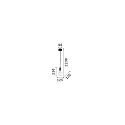 Ideal Lux Pendel EDISON SP1, E27, 60W, hvid