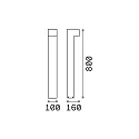 Ideal Lux Udendørslampe SIRIO PT2 BIG Standerlampe, 2-flammer, G9, 40W, sort