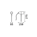 Outdoor luminaire INSIDE PT1 Floor spot, G9, 40W, anthracite