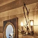 Ideal Lux Væglampe CHALET AP2, 2-flammer, E14, beige