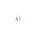 Ideal Lux Væglampe CHALET AP2, 2-flammer, E14, beige