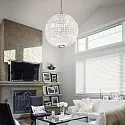 Ideal Lux Pendant luminaire LUXOR SP12, 12 flames, G9, 40W, chromee