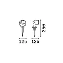 LED Udendørslampe MINITOMMY PT1 LED Gulvspot, GU10, 4,5W, hvid