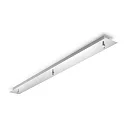 Loftroset til Pendellamper, 3 gange, lang, chrom