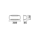 Ideal Lux LED Væglampe FRANCY-1 AP1, E27, hvid