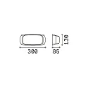 Ideal Lux LED wall luminaire FRANCY-2 AP1, E27, white