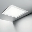 Ideal Lux Overfladearmatur GROOVE SQUARE 11.8CM lille, firkantet IP20, hvid 