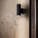 Outdoor wall luminaire BASE, IP44, Up/Down, 2x GU10 max. 28W, height 18cm, matt black