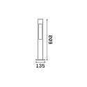Ideal Lux Standerlampe ACQUA G9 IP44, antracit