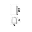 Udendørs wall luminaire APOLLO up / down IP44