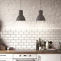 Ideal Lux Pendant luminaire BREEZE SMALL, Ø 23.5cm, E27, adjustable height, anthracite / white enamelled