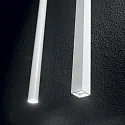 LED pendant luminaire ULTRATHIN ROUND, lenght 100cm / Ø 3cm, 11.5W 3000K 1000lm, polished chrome