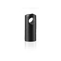 Cable holder for mounting on wall or ceiling, Ø 1.5cm / H 3cm, black