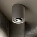 Ideal Lux Loftlampe OAK ROUND svingbar GU10 IP20, grå, overmalbar