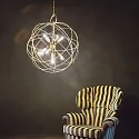 Ideal Lux Pendel KONSE 7-flammer E27 IP20, guld, satin