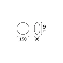 Ideal Lux Udendørs wall luminaire BUBBLE G9 IP54, hvid mat