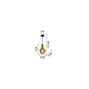 Ideal Lux Pendel CITRUS-1 vipbar E27 IP20, træ, sort