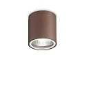 Udendørs loftlampe GUN PL1 cylindrisk, overflademonteret version GU10 IP44, kaffebrun dæmpbar