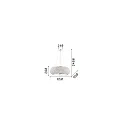 Ideal Lux pendant luminaire PASHA 14 flames E14 IP20, chrome