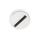3-faset loftsroset QUICK | SMILE | FOX ON-OFF rund, on/off, hvid mat