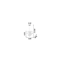 Ideal Lux Pendel OPERA 4-flammer, justerbar E27 IP20, hvid