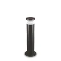 Udendørs stativlampe TORRE BIG E27 IP44, opal, sort mat, pulverlakeret