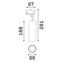 LED 3-phase track spot SMILE  CRi >90, UGR <19